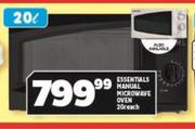 Essentials Manual Microwave Oven-20L Each