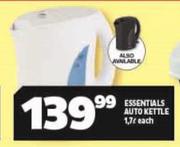 Essentials Auto Kettle 1.7L-Each