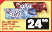 Sta Soft Fabric Conditioner Refill All Variants-500ml Each