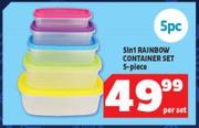 5 In 1 Rainbow Container Set 5 Piece-Per Set