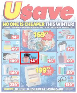 Usave Western Cape : No One Is Cheaper This Winter (22 May - 11 June 2023), page 1