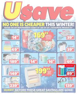 Usave Western Cape : No One Is Cheaper This Winter (22 May - 11 June 2023), page 1