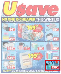 Usave Western Cape : No One Is Cheaper This Winter (22 May - 11 June 2023), page 1
