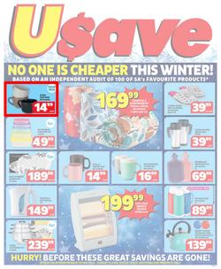 Usave Western Cape : No One Is Cheaper This Winter (22 May - 11 June 2023), page 1