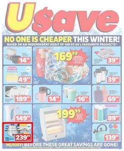 Usave Western Cape : No One Is Cheaper This Winter (22 May - 11 June 2023), page 1