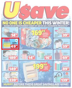 Usave Western Cape : No One Is Cheaper This Winter (22 May - 11 June 2023), page 1
