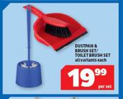 Dustpan & Brush Set/Toilet Brush Set All variants-Per Set