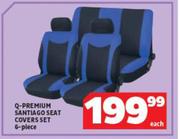 Q-Premium Santiago Seat Cover Set 6 Piece-Each