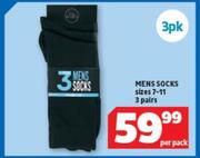 Mens Socks Sizes 7-11 3 Pairs-Per Pack