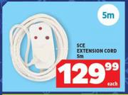 SCE Extension Cord 5m-Each