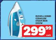 Russell Hobbs 2000W Ceraglide Steam Iron-Each