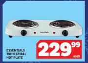 Essentials Twin Spiral Hot Plate-Each