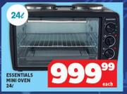 Essentials 24L Mini Oven-Each