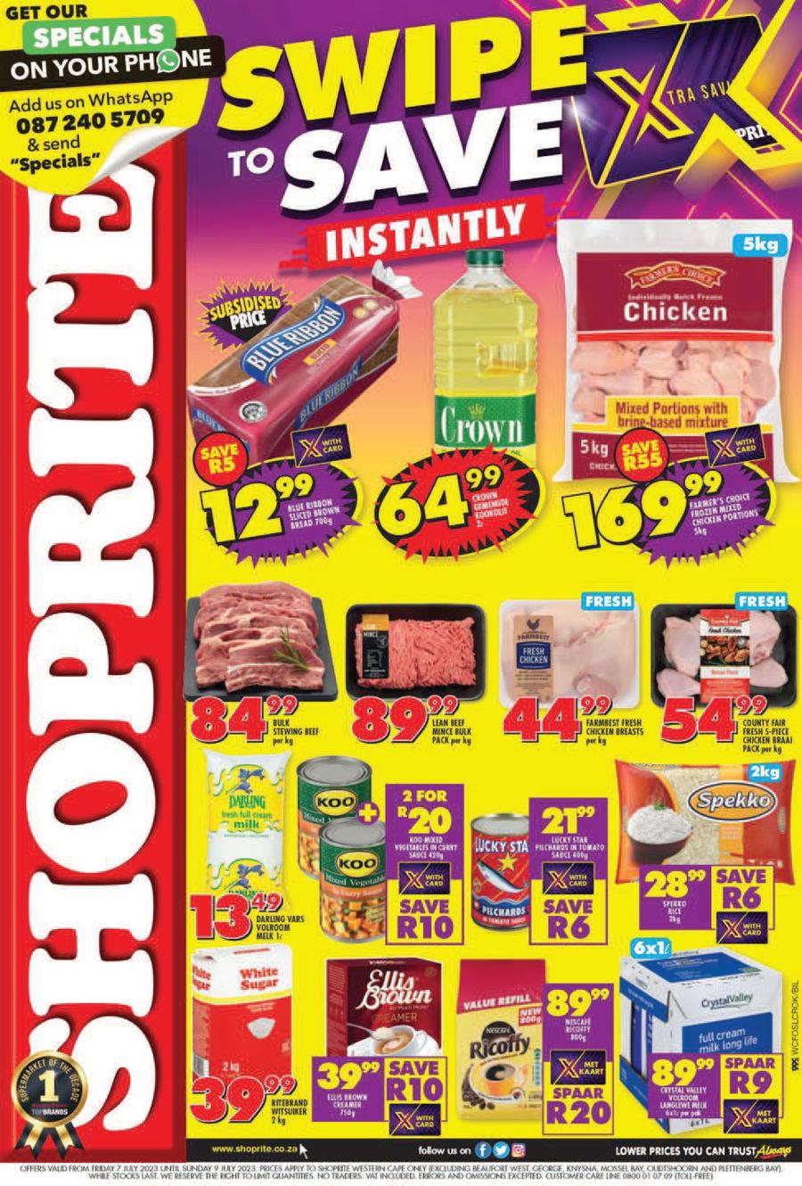 Shoprite Western Cape : Swipe To Save (7 July - 9 July 2023) — m.guzzle ...