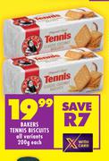 Bakers Tennis Biscuits (All Variants)-200g Each