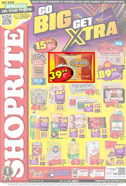 Shoprite Western Cape : Go Big Get Xtra (31 October - 03 November 2024), page 1