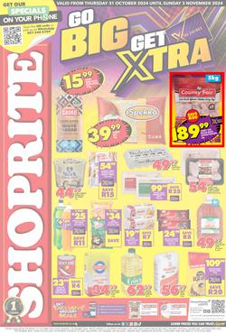 Shoprite Western Cape : Go Big Get Xtra (31 October - 03 November 2024), page 1