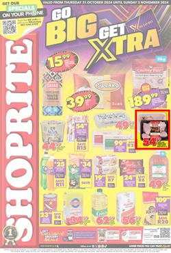 Shoprite Western Cape : Go Big Get Xtra (31 October - 03 November 2024), page 1