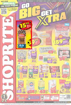 Shoprite Western Cape : Go Big Get Xtra (31 October - 03 November 2024), page 1