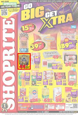 Shoprite Western Cape : Go Big Get Xtra (31 October - 03 November 2024), page 1