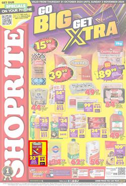 Shoprite Western Cape : Go Big Get Xtra (31 October - 03 November 2024), page 1