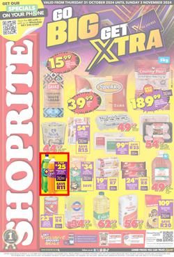 Shoprite Western Cape : Go Big Get Xtra (31 October - 03 November 2024), page 1