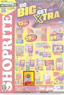 Shoprite Western Cape : Go Big Get Xtra (31 October - 03 November 2024), page 1