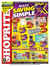 Shoprite Western Cape : Make Savings Simple (22 February - 10 March 2024)