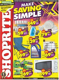 Shoprite Western Cape : Home Essentials (23 October - 5 November 2023)