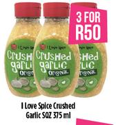 I love Spice Crushed Garlic SQZ-3x375ml
