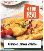 Crumbed Chicken Schnitzel-For 4