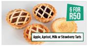 Apple, Apricot, Milk Or Strawberry Tarts-For 6