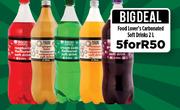 Food Lover's Carbonated Soft Drinks-5 x 2Ltr