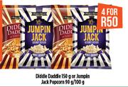 Diddle Daddle 150g Or Jumpin Jack Popcorn-4 x 90g/100g