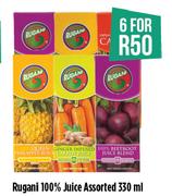 Rugani 100% Juice Assorted-6 x 330ml