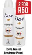 Dove Aerosol Deodorant-2 x 150ml