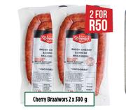 Cherry Braaiwors-2 x 300g