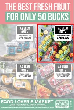 Food Lover's Market Kwa-Zulu Natal : The Best Fresh Fruit For Only 50 Bucks (24 August - 30 August 2020), page 1