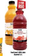 Food Lover's 100% JUice Assorted-2 x 1.5 Ltr