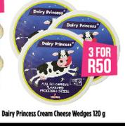 Dairy Princess Cream Cheese Wedges-3 x 120g