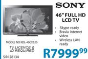 Sony 46" Full HD LCD TV(KDL-46CX520)