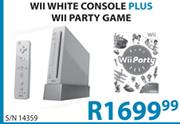 Wii White Console Plus Wii Party Game