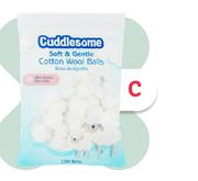 Cuddlesome Cotton Wool Balls 100s