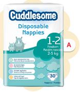 Cuddlesome Travel Pack Nappies (Size 1-5)