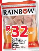 Rainbow Or PnP No Name Frozen Mixed Chicken Portions-1.8kg Each