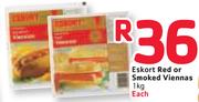 Eskort Red Or Smoked Viennas-1kg Each