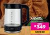Logik 1.7Ltr Glass Kettle 850028237