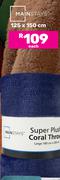 Mainstays Super Plush Throw 125 x 150cm