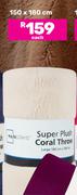 Mainstays Super Plush Throw 150 x 180cm