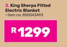 Pure Pleasure King Sherpa Fitted Electric Blanket